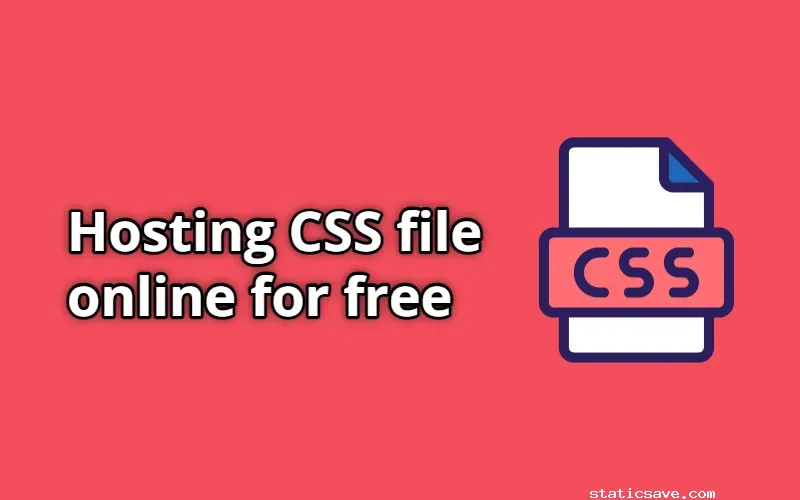 Hosting .CSS file online for free