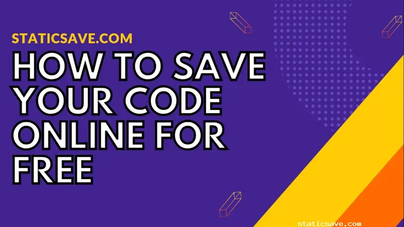 How to Save Your Code Online for Free