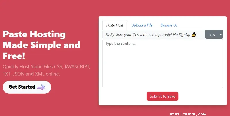 Temporarily Upload or Host Static Files for Free without SignUp